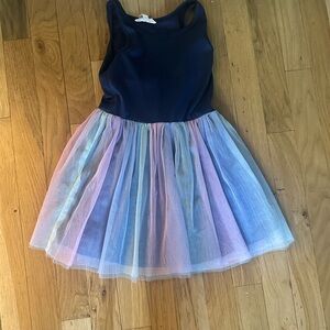 Navy and Pastel Tulle Dress